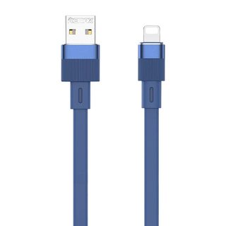 Kabel USB-lightning Remax Flushing, RC-C001, 1 m, (modrý)