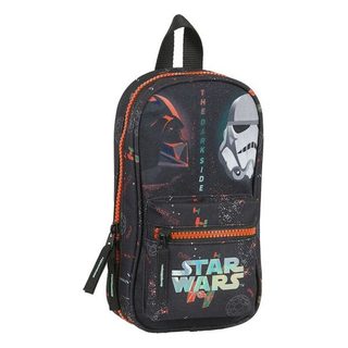 Star Wars Temná strana Čierny oranžový batoh Penál (33 kusov)