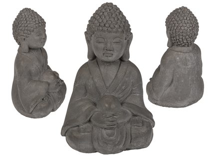 Dekorativní figurka, Buddha, cca 9,5 x 14 cm,