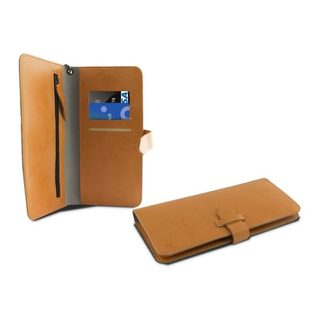 Univerzální pouzdro na mobilní telefon typu kniha Smartphone 5,5" KSIX Wallet Oranžový