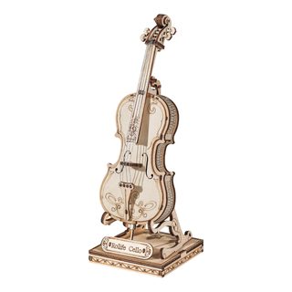 RoboTime dřevěné 3D puzzle Violoncello