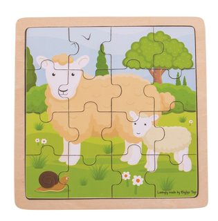 Bigjigs Toys puzzle - Ovečka s jahniatkom