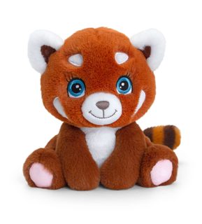 Keel Toys SE1537 Keeleco Panda červená - eko plyšová hračka 16 cm