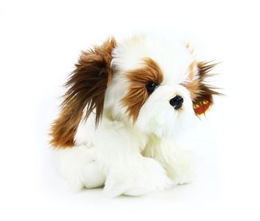 Plyšový pes shih tzu sedící 28cm ECO-FRIENDLY