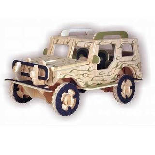 Woodcraft Drevené 3D Jeep