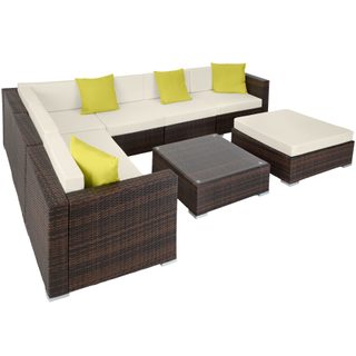 Tectake 403754 Záhradný Rattan Furniture Marbella