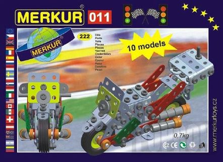 Stavebnica MERKUR 011 Motocykel 10 modelov 230ks Cena za 1ks