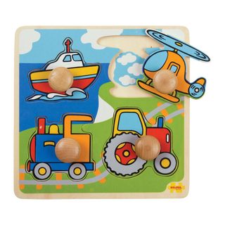 Bigjigs Toys Vkladací puzzle doprava