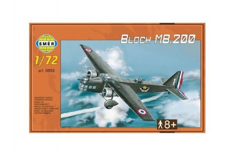 Model Bloch MB.200 31,2x22,3cm v krabici 35x22x5cm Cena za 1ks