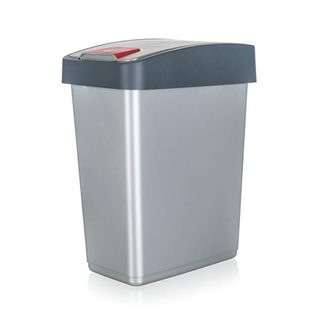 KEEEPER Koš odpadkový 25 l, 47,5 x 39,5 x 24 cm, šedý