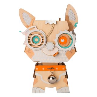 Robotime Drevené 3D Puzzle Flower Pot Puppy