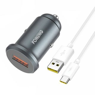 Mini nabíječka do auta Foneng C15 4A USB Type-C (kovová)