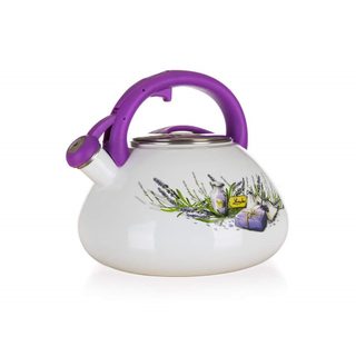 BANQUET Konvice smaltovaná pískací LAVENDER 3 l