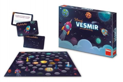 Hravý Vesmír pre malých dobrodruhov stolová spoločenská hra v krabici 33x23x4cm Cena za 1ks