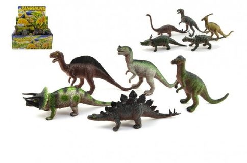 Dinosaurus plast 20cm mix druhů 24ks v boxu