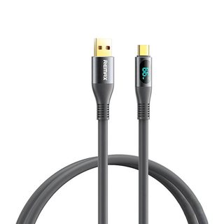 Kabel USB-C Remax Zisee, RC-030, 66W, 1,2 m (šedý)