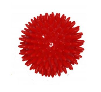 Masážny loptička ježko 8 cm - červený