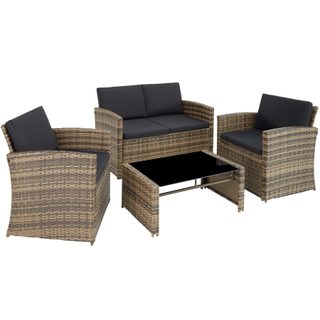 Tectake 403698 Záhradný Rattan Furniture Lucca