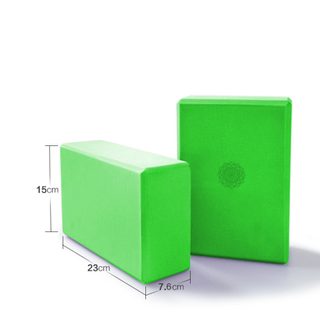 Yoga Cube Block Brick s motívom Mandala - zelená