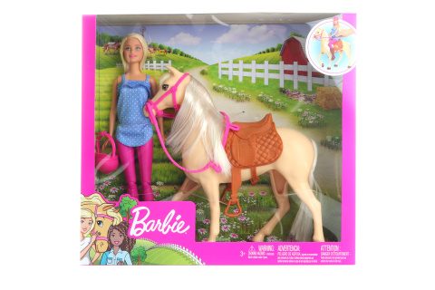 Barbie Doll s koňom FXH13