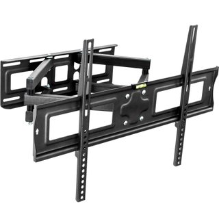 tectake 401289 držák tv sklopný a otočný 32"-65'' do 120kg - černá černá ocel