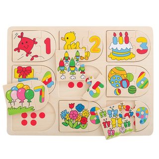 Bigjigs Toys Obrázkové počítacie puzzle