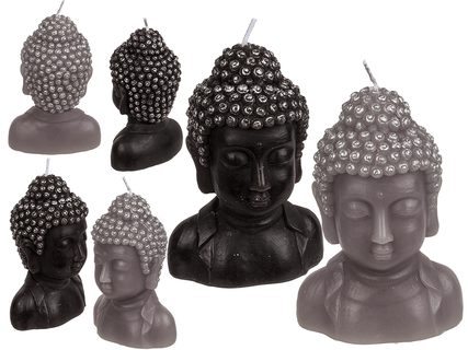 Sviečka, hlava Budhu