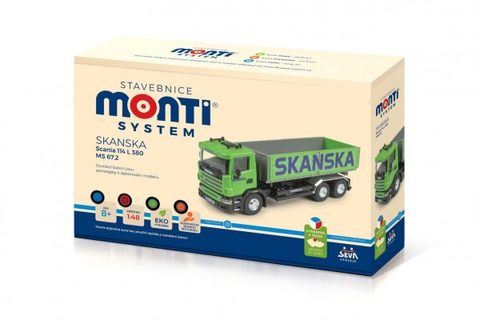 Kit Monti System MS 67,2 Skanska Scania 114 L 1:48 V rámčeku 31,5x16x6,5cm