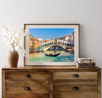 Diamantový maľba s rámom - Benátky