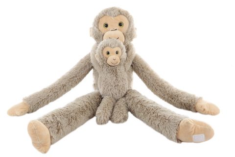 Plyšová opica s dieťaťom 82 cm