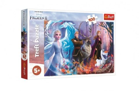 Puzzle Ľadové kráľovstvo II / Frozen II 100 dielikov 41x27,5cm v krabici 29x19x4cm Cena za 1ks