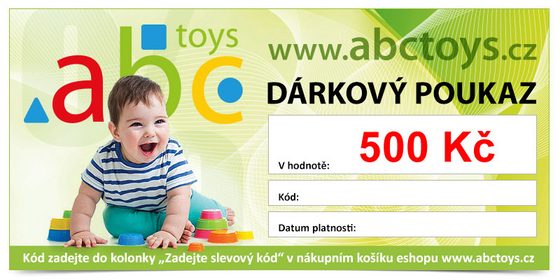 Darčekový poukaz vo výške 500 Sk ABCtoys.cz