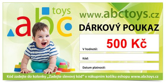 Dárkový poukaz ve výši 500 Kč ABCtoys.cz