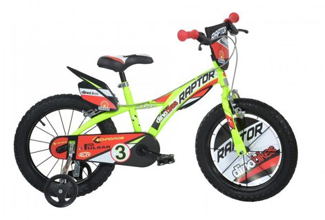 Baby Bike Dino Bikes 616-RP Raptor 16 Neon ŽLTÁ