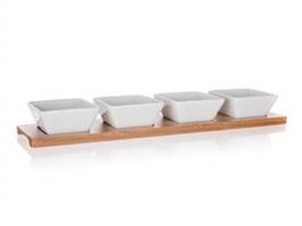 BANQUET SET SERVISOVANIE BRILLANTE BAMBOO 40 x 9,5 cm, 5 dielov