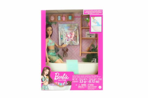 Barbie Doll and Bath s mydlom Confetti brunette HKT93