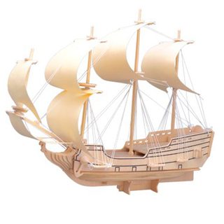 Woodcraft Dřevěné 3D puzzle loď plachetnice orel