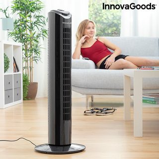 Vežový ventilátor InnovaGoods 80 cm 50W Čierny