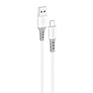 Kabel Foneng X66 USB-Micro USB, 20W, 3A, 1 m (bílý)