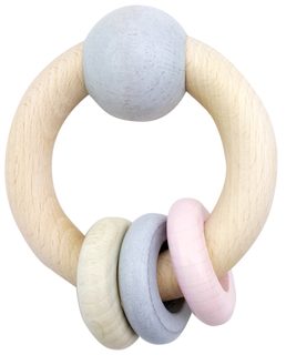 Hess Round Rattle s guľou a ružové prstene
