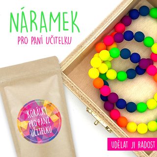 NÁRAMEK PRO PANÍ UČITELKU - NEON