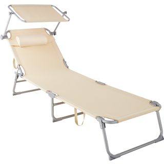 Tectake 403413 Beach Lounger 4 Poloha s vankúšom