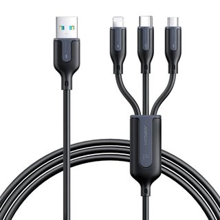 Kabel USB Multi-Use Joyroom S-1T3066A15 3w1 / 3,5A / 66W / 1,2m (černý)