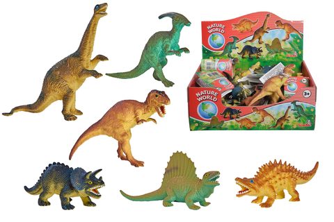 Gumový dinosaurus 11-14cm, 6 druhov, DP18