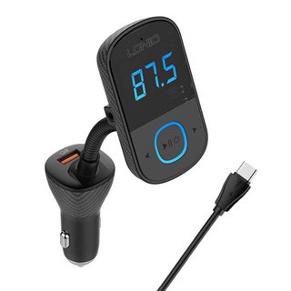 LDNIO Bluetooth C705Q 2USB, USB-C Vysílač FM + kabel USB-C