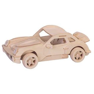 Woodcraft Drevené 3D puzzle veľké Porsche