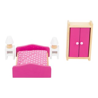 Malý nožný nábytok v spálni dom