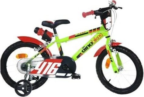 DINO Bikes - Dětské kolo 16 "416US - zeleno - černý 2020