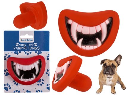 Hračka pre psov, upírskych zubov, cca. 9 x 7 cm