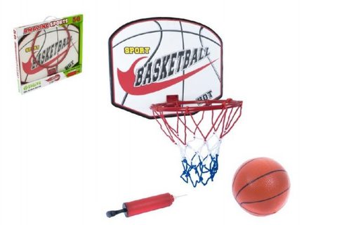 Basketbalový kôš + lopta s pumpičkou 49,5x41,5x4cm Cena za 1ks